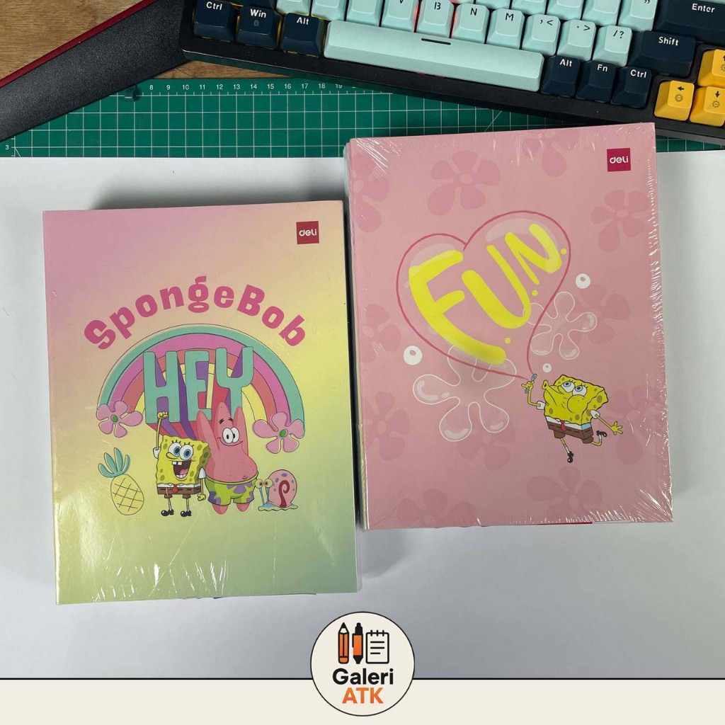 

BUKU TULIS SPONGEBOB DELI 1 PAK (ISI 10 BUKU) 38 LEMBAR