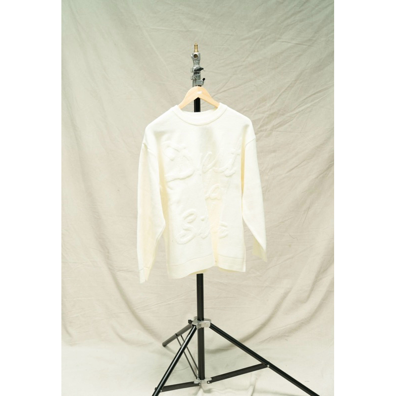 LONGSLEEVE KNIT DUSTLASTELLA SIGNATURE WHITE
