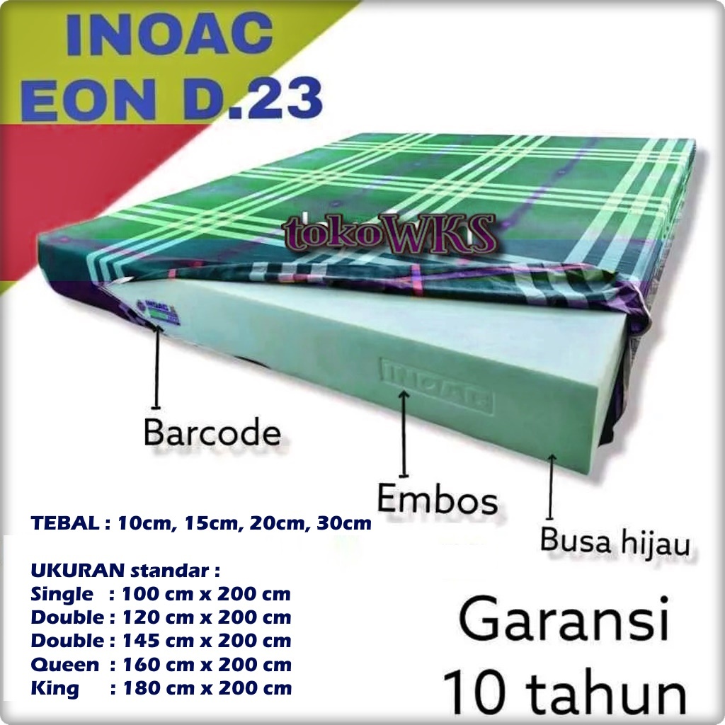 Kasur Busa Inoac Asli EON d23 Semua ukuran Pabrik