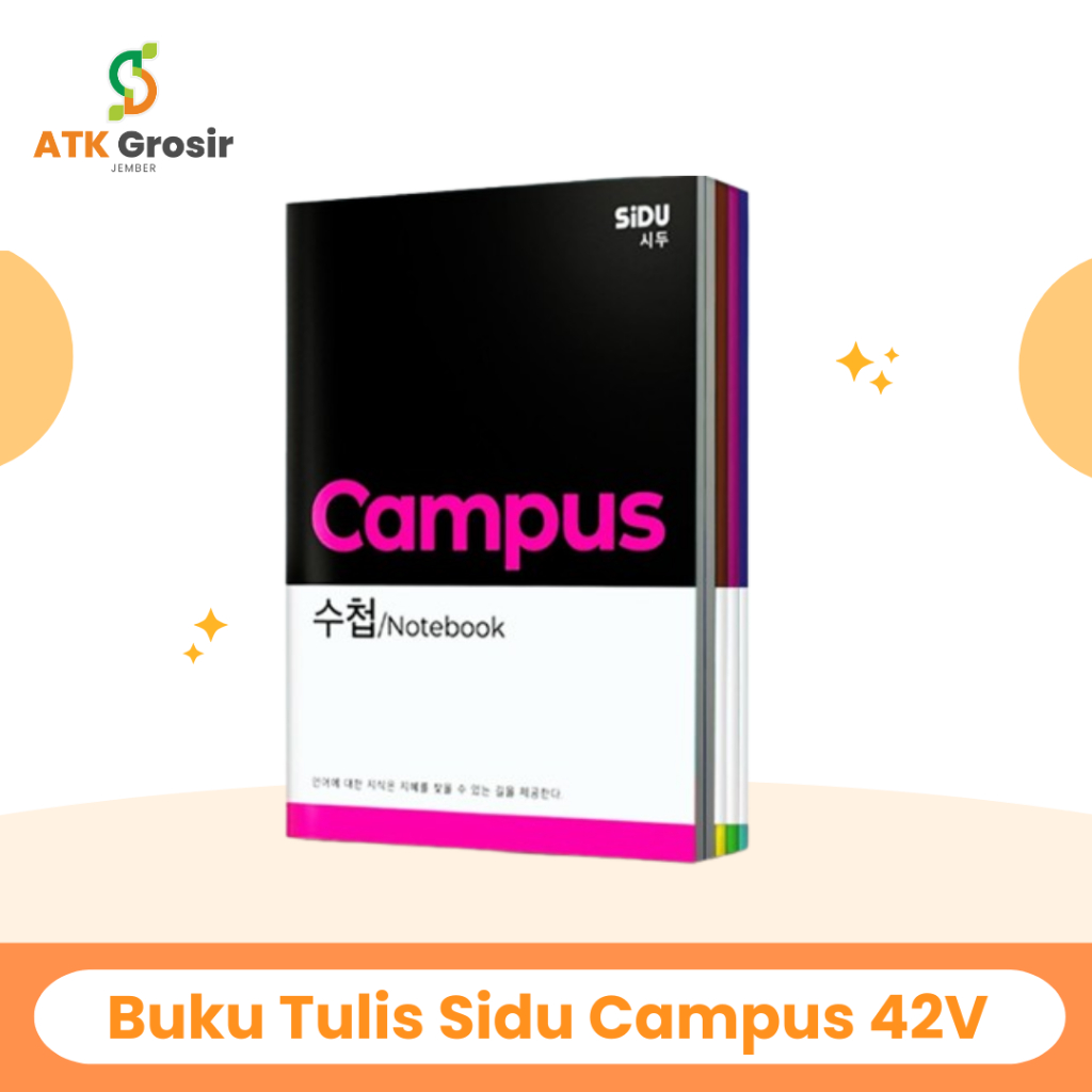 

Buku Tulis Sinar Dunia SIDU CAMPUS 42 Lembar (1 Pack Isi 5 Buku) (S:PAK)