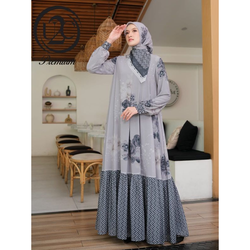 GAMIS ATIQAH PREMIUM SYARI BY U2C BUTIK