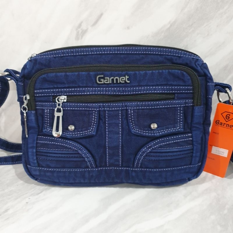Tas selempang wanita bahan jeans denim