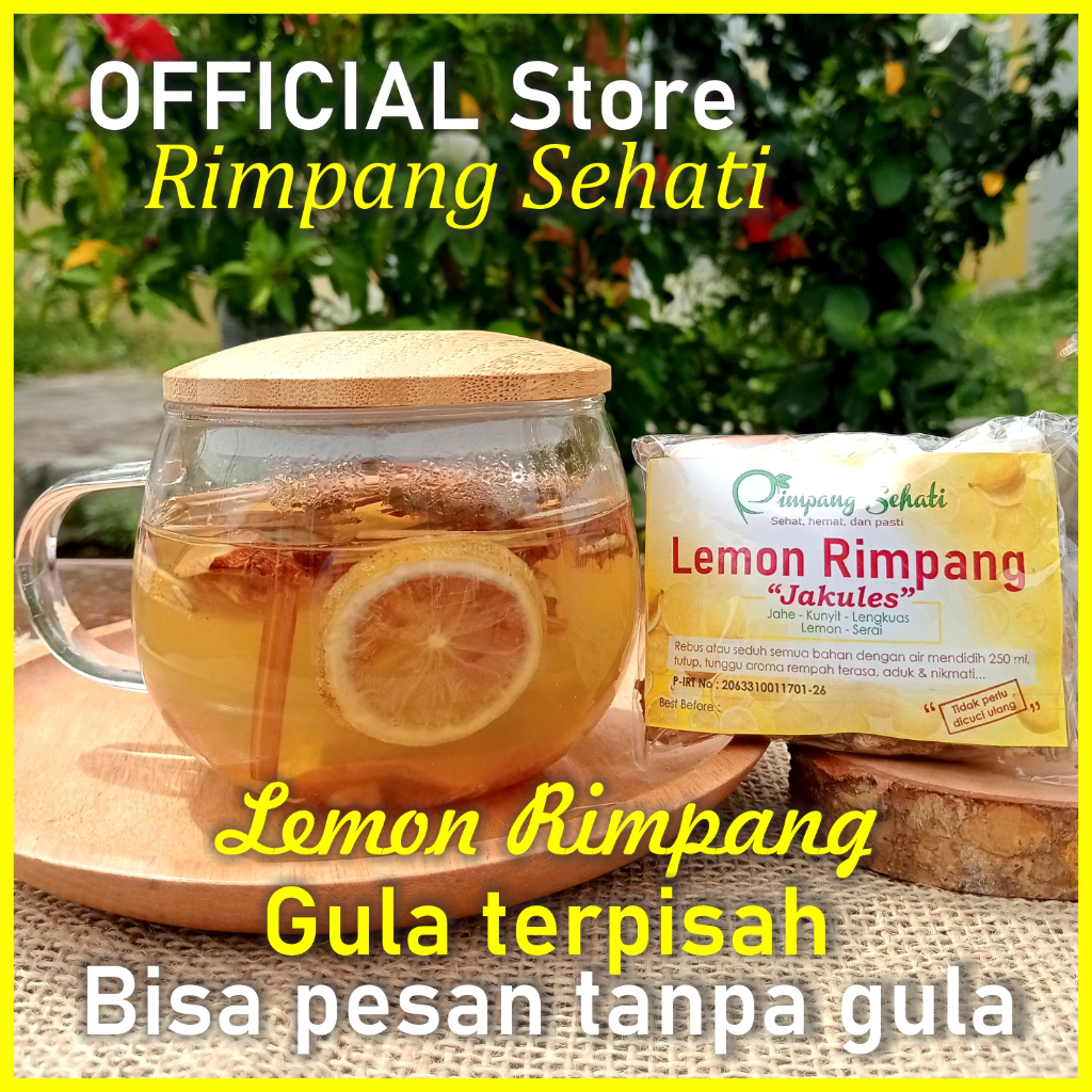 

Lemon Rimpang Jakules JSR Wedang Rempah Siap Seduh Komplit Jahe Lemon Lengkuas Rimpang Sehati