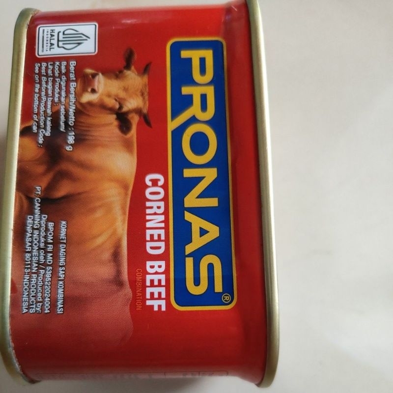 

Pronas corned beef 198 gram daging sapi kombinasi pronas