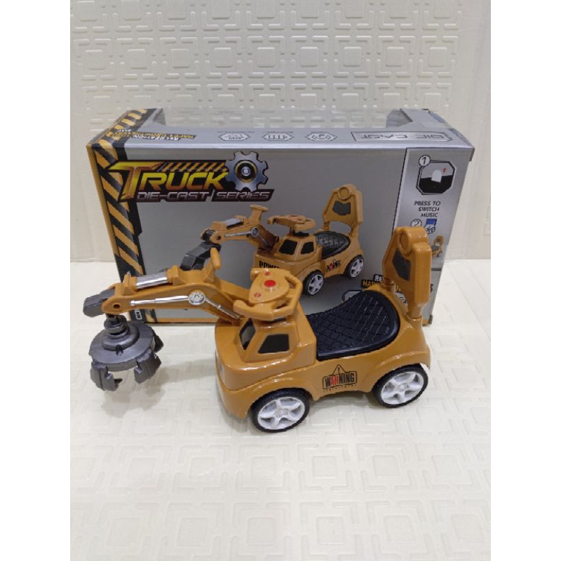 Diecast Alat Berat Excavator | Mainan Edukasi Anak Miniatur Pajangan