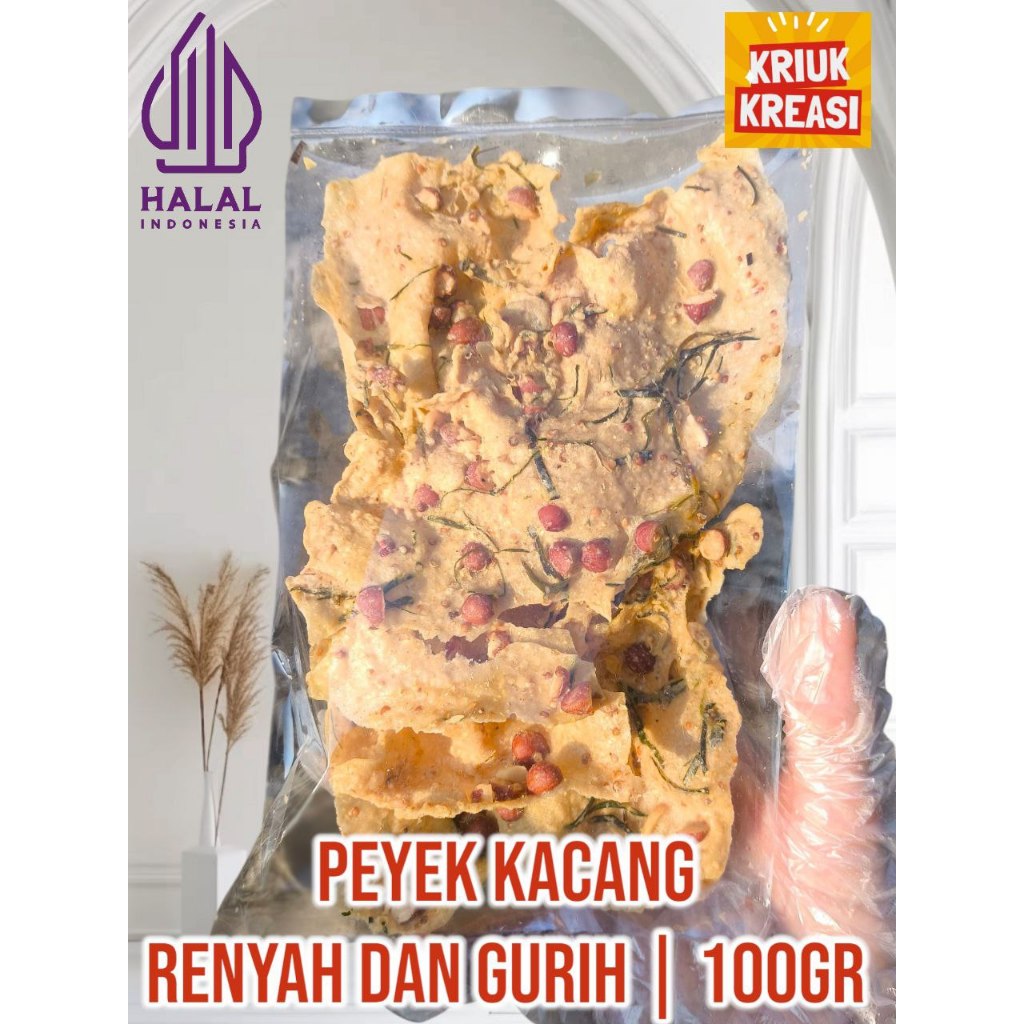 

Peyek Kacang Renyah Gurih 100gr | Camilan Rumahan Enak