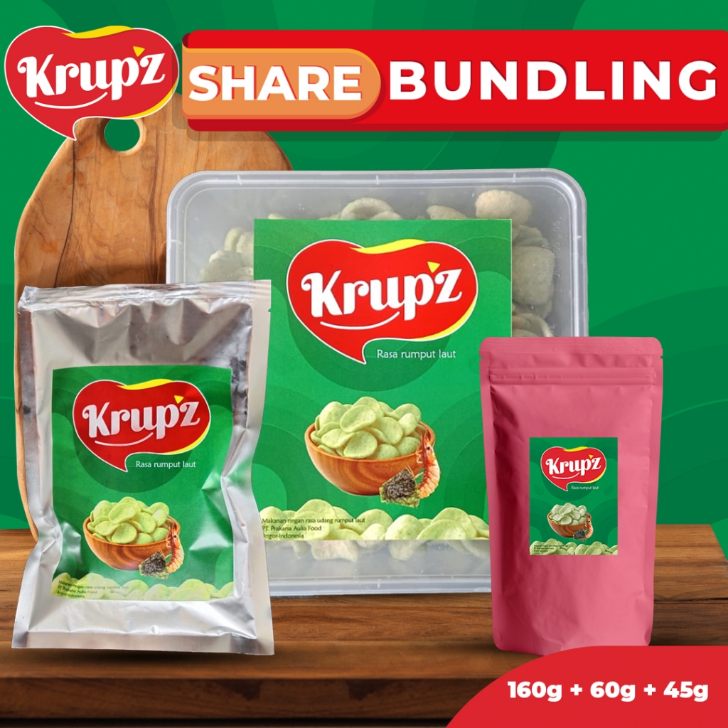 

Bundling Krupz udang Spicy (45g + 60g + 160g)