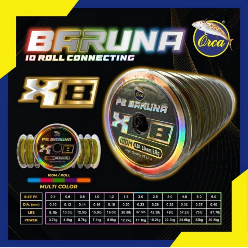 PE Orca Baruna X8 Multi 100M