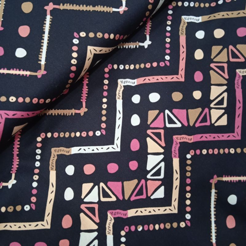 KAIN KATUN RAYON TWILL PREMIUM IMPOR MOTIF ETNIK