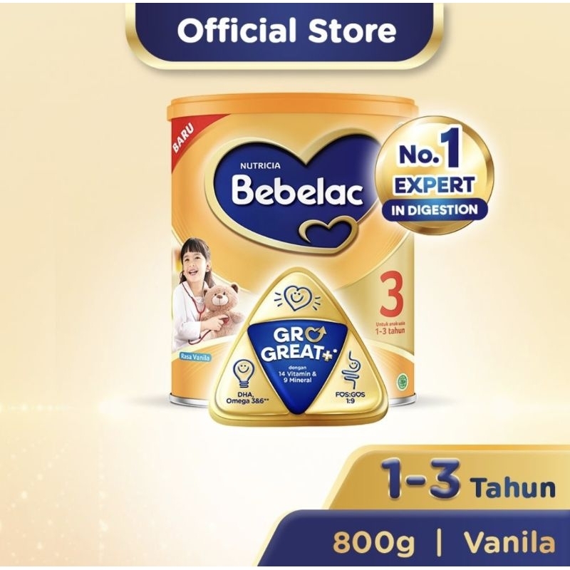 

SUSU PERTUMBUHAN BEBELAC 3 800GR MADU VANILA