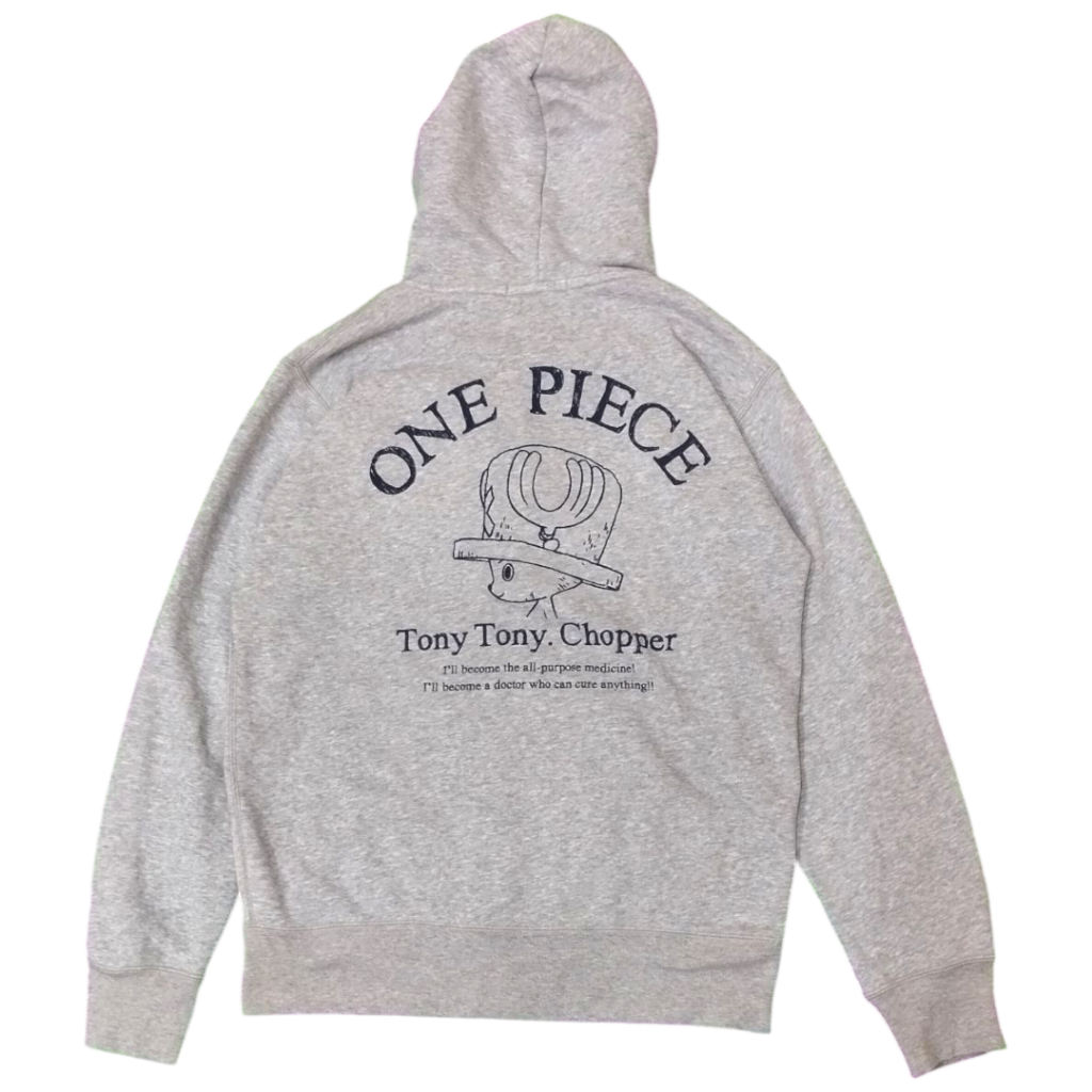(M) ONE PIECE - TONY TONY CHOPPER BY UNIQLO GRAY ZIP HOODIE | OUTERWEAR | OUTER | BGT