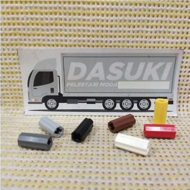 Lego Part 59443 / 6538c Technic, Axle Connector 2L (Smooth with x Hole + Orientation) H0004n
