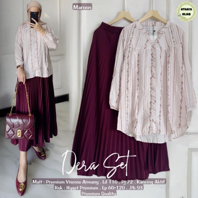 Dera Set - Cory Plisket Mix Rayon Jumbo (Athaya)