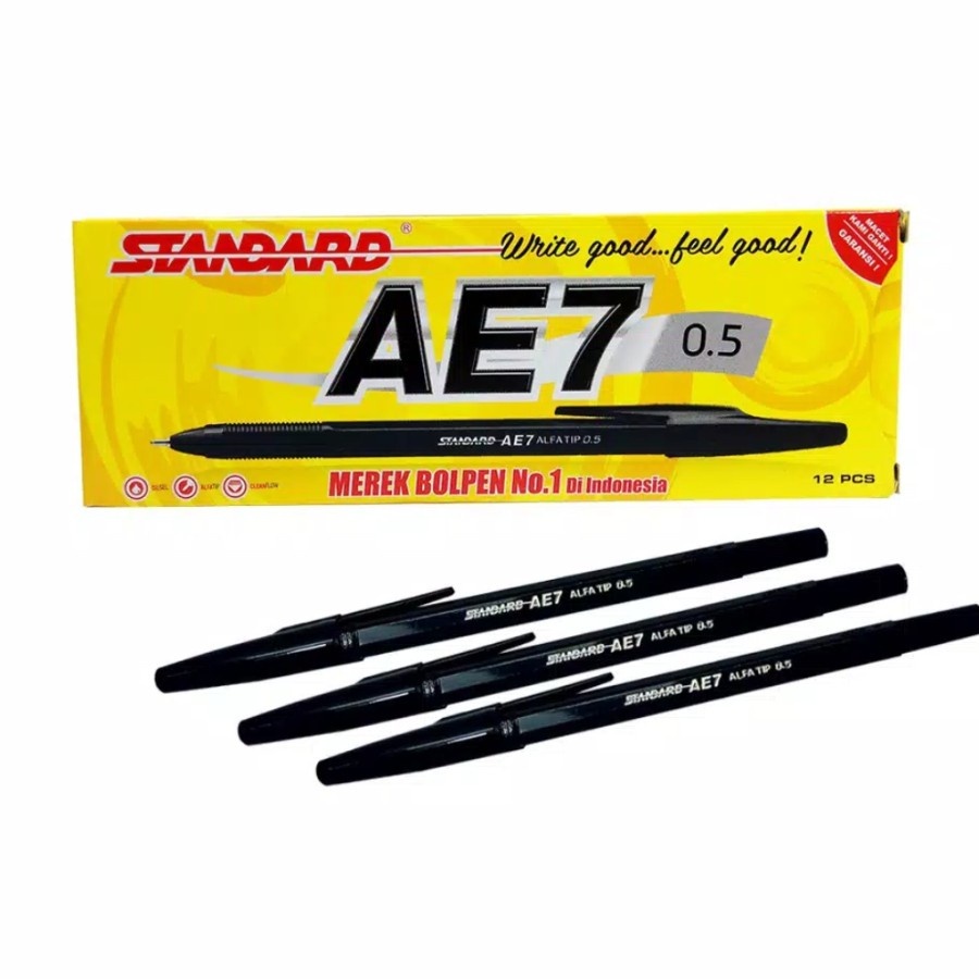 

PEN STANDARD AE7 BLACK BOX (1 PCS) - Pulpen 1 Pack Standar - harga satuan