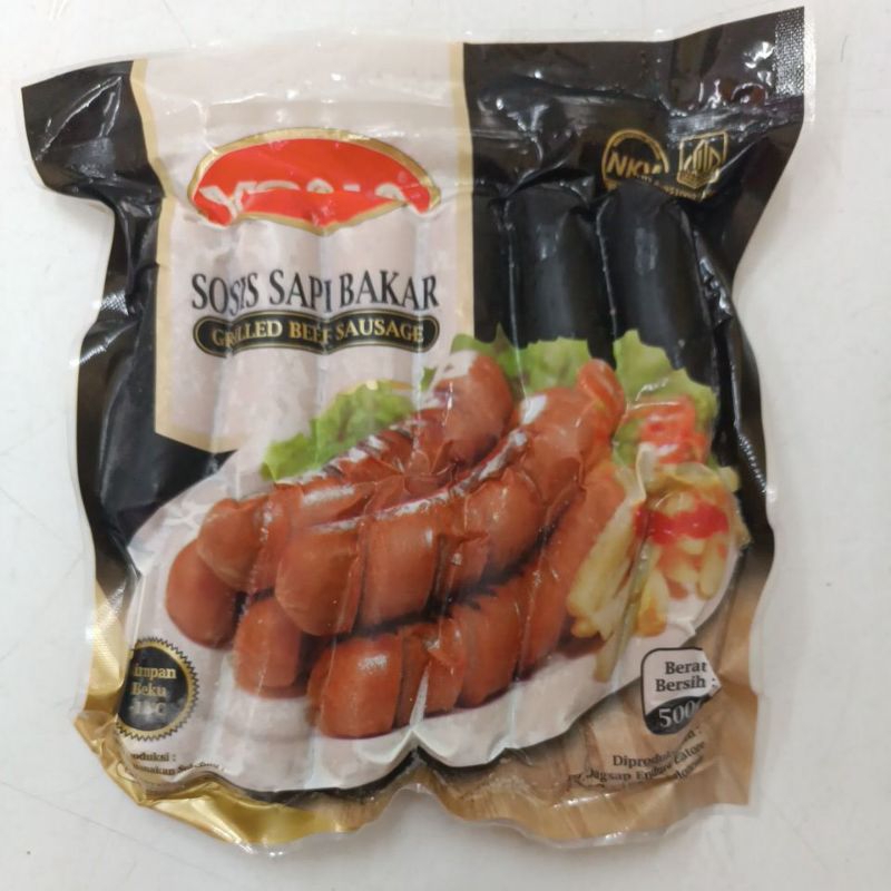 

Yona Sosis Bakar Sapi 500 gr isi 12