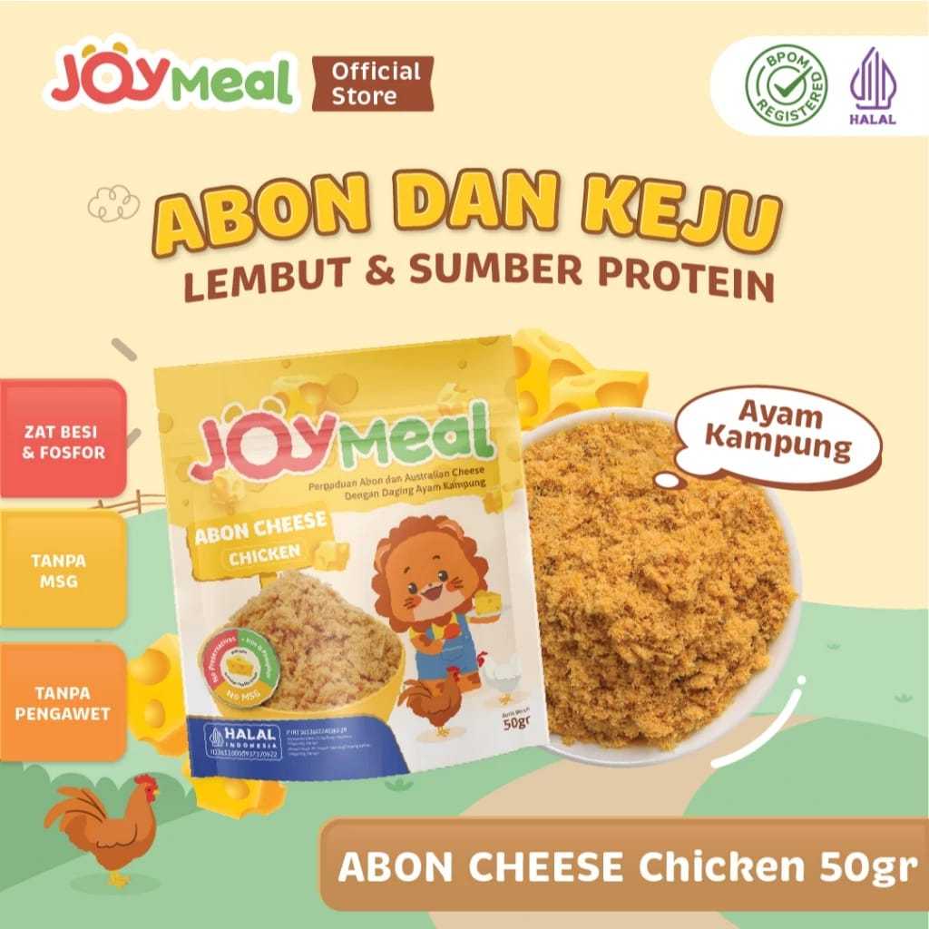 

JoyMeal ABON CHEESE CHICKEN Original 50gr | Perpaduan Abon Ayam Kampung dengan Australian Cheddar Cheese