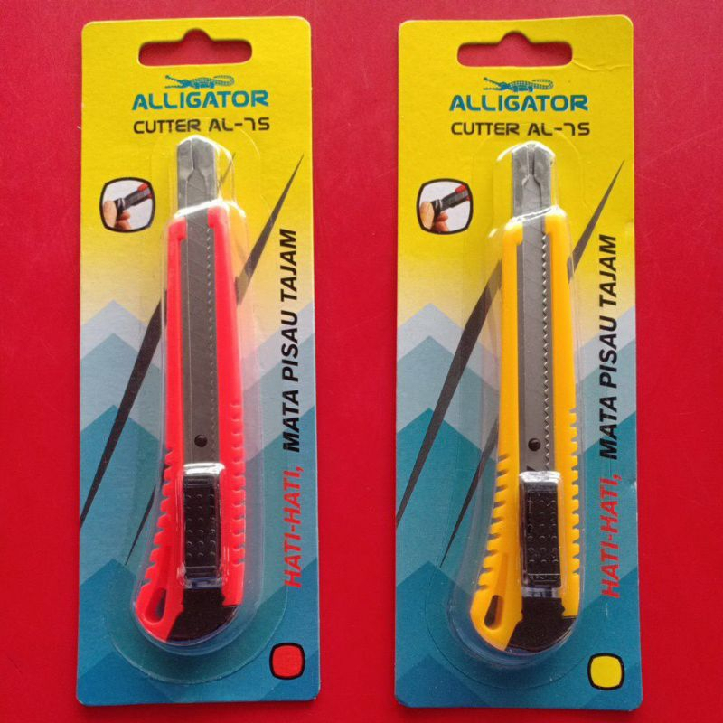 

Cutter Besar Cuter Potong Alligator AL-77 Warna-warni