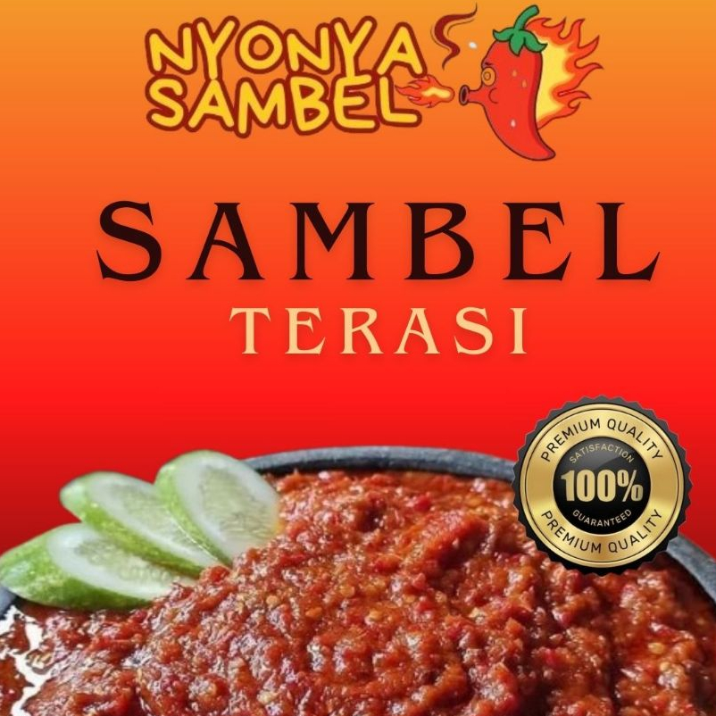 

SAMBEL TERASI NYONYA SAMBEL UKURAN 50gr, 150gr, dan 250gr