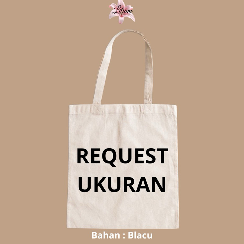 Totebag Polos Blacu Request Size | Totebag Blacu | Tas Blacu Tote Bag Belanja Shopping Totebag Polos