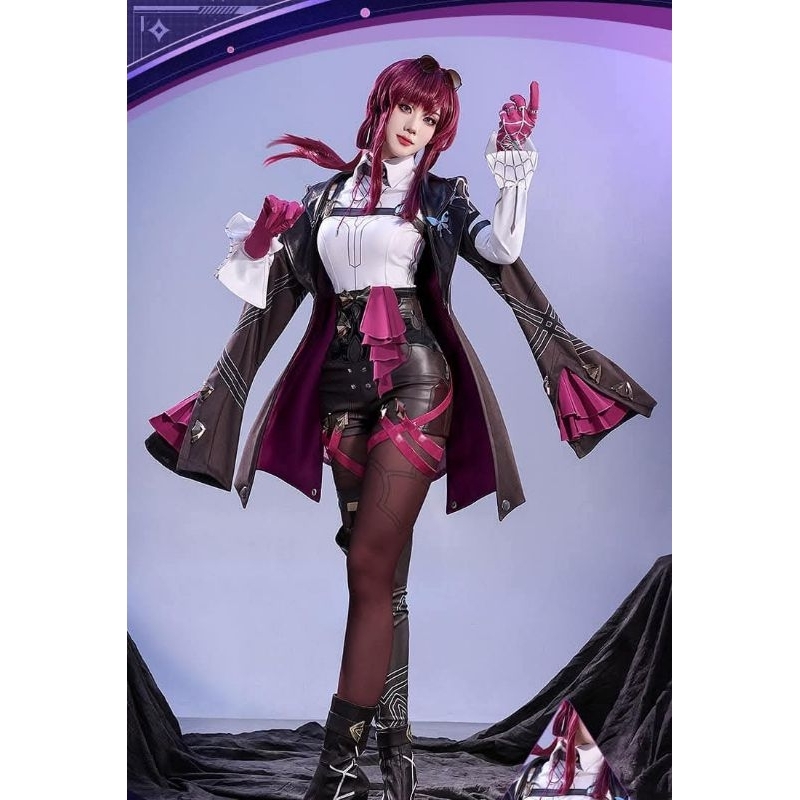 FULLSET COSTUME KAFKA 1/3 DELUSION XL HONKAI STAR RAIL (WEAPON, WIG, SEPATU COSTUME)