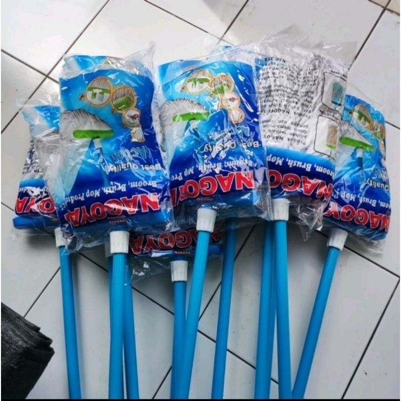 Pel Lantai Nagoya Sumbu Gagang panjang / kain pel lantai Catton Nagoya