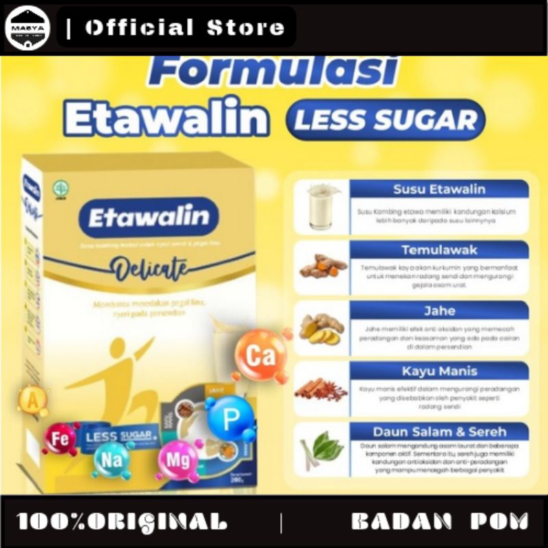

Etawalin Susu Kambing Etawa Untuk Nyeri Sendi Dan Pegel Linu Asli Original BPOM - 1 BOX
