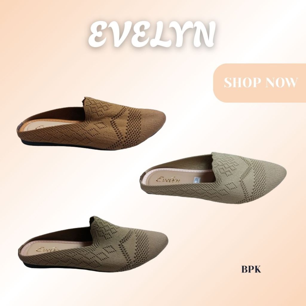 sandal tutong rajut - tutong rajut wanita - tutong Evelyn SAFARI terbaru - terlaris 100% original