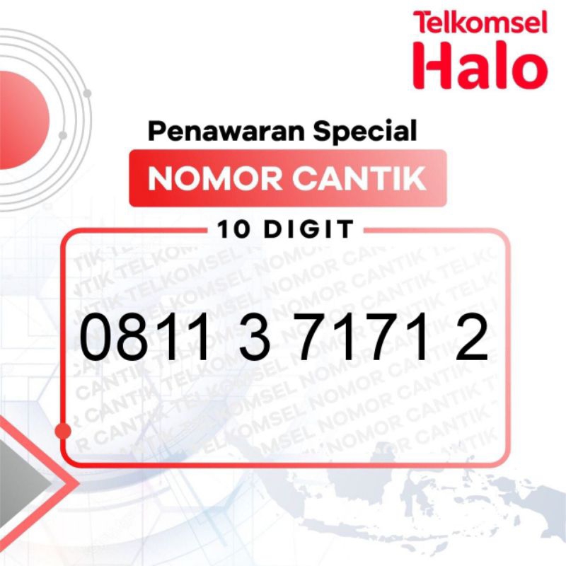 KARTU PERDANA HALO TELKOMSEL PASCABAYAR 10 DIGIT FREE DATA 50GB NOMOR CANTIK