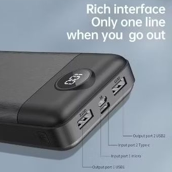 Star (HOT) KIVEE Powerbank Fast Charging mini murah 20000 mAh real capacity ringan portable