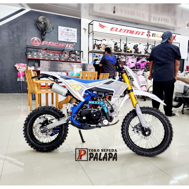 Sepeda Motor Bensin Mini Trail Matic LENKA MXGP 74 110cc Electric Start