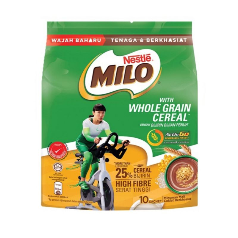 

MILO Activ-Go Whole Grain Sereal Import (10 sachet)
