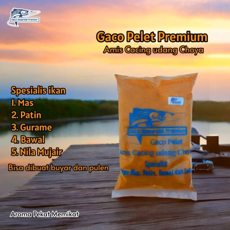 GACO pelet AMIS CACING UDANG CHOYA - Special ikan Mas, patin, bawal dan lele, Gurame