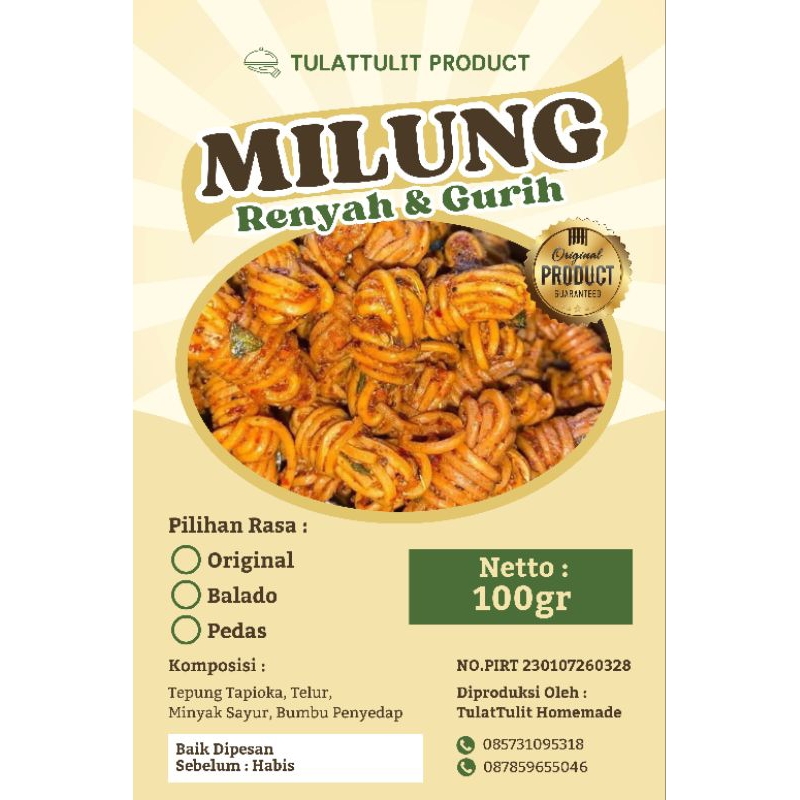

MIE GULUNG 100gr