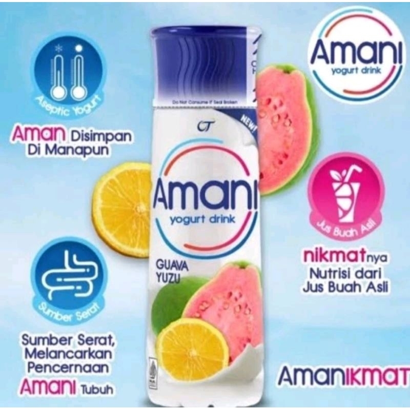 

YOGHURT DRINK AMANI RASA GUAVA YUZU 240ML