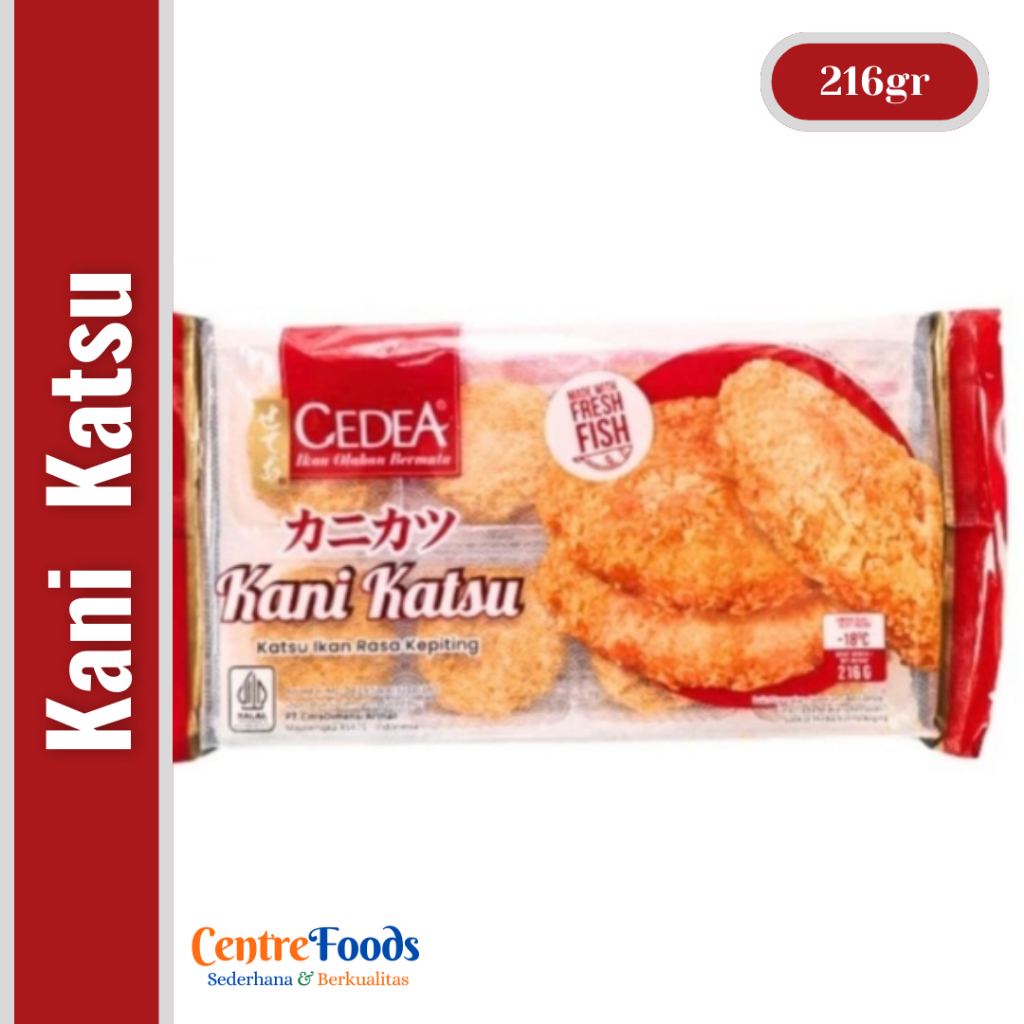 

Kani Katsu - Katsu Ikan & Kepiting Cedea | 216gr [ Harga Per BKS ]