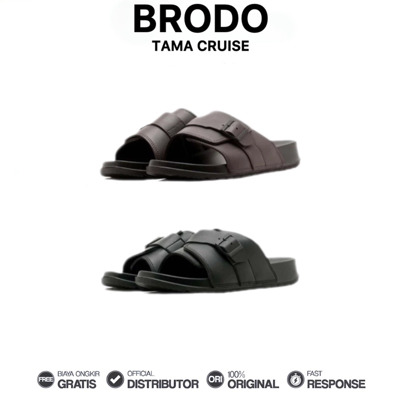 Brodo Tama Cruise Sandal Pria Casual Harian Nyaman Unisex Fashion Stylish Original 100%