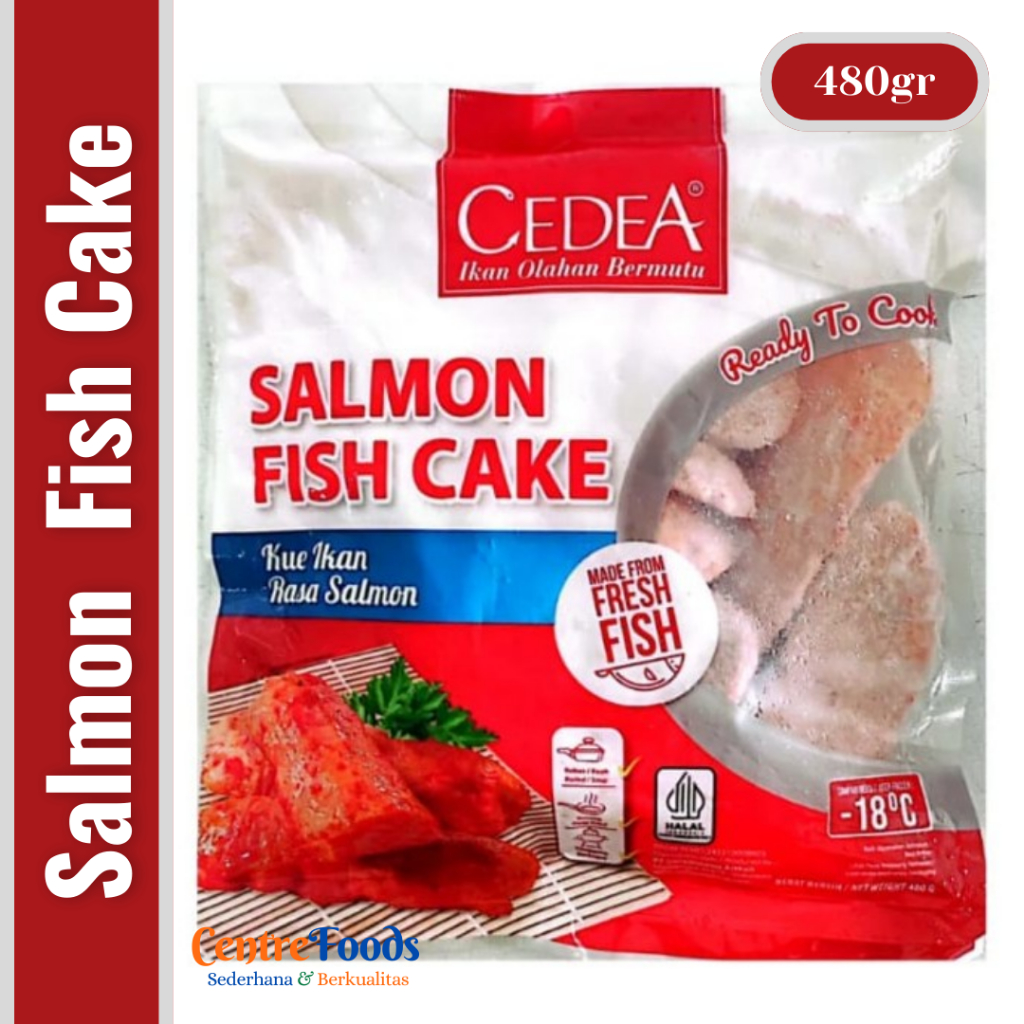 

Kue Ikan Rasa salmon - Salmon Fish Cake Cedea | 480gr [ Harga Per BKS ]