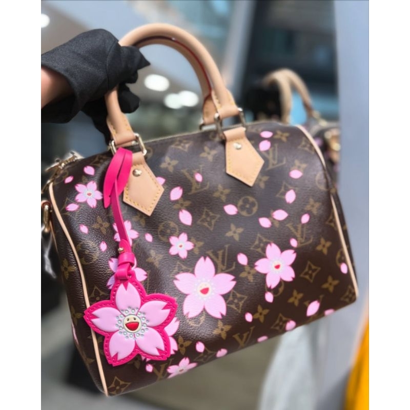 READY INDONESIA JAKARTA YA Murakami Takashi Sakura Series Speedy 20 Pillow Bag Women's Handbag Shoul