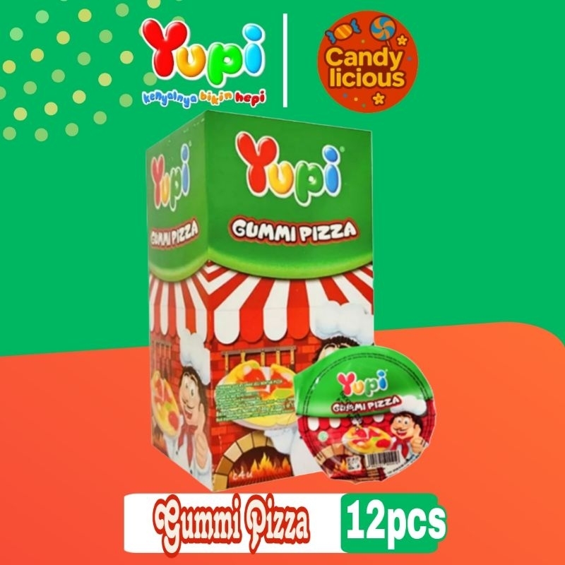

Permen Yupi Gummi Pizza Display Box isi 12pcs