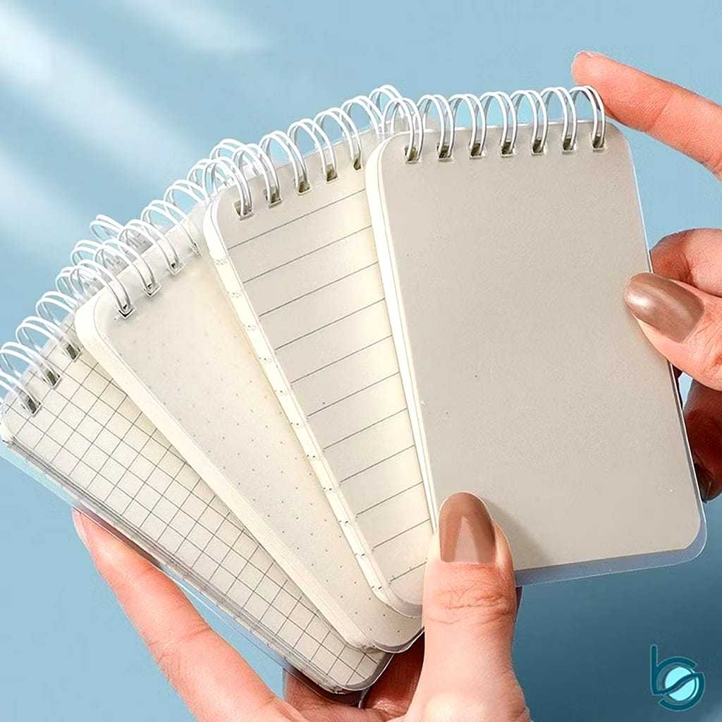 

Veiso_Notebook Spiral Notes Kotak Garis Kecil Mini 66100-2 68 Lembar / Buku Catatan Diary Book