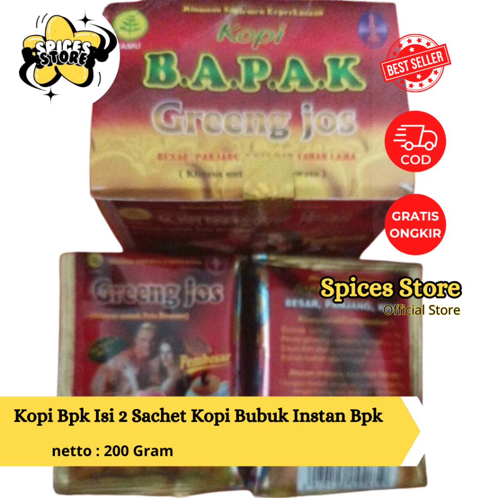 

Paket Kopi Bapak Isi 2 Sachet Kopi Bubuk Instan Bapak - Spices Store - Kopis Murah Nikmat Original