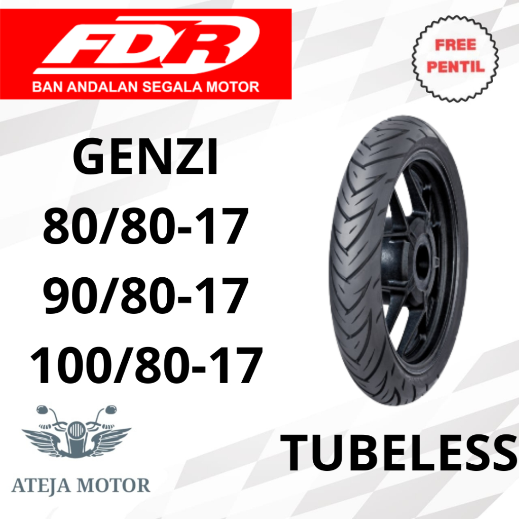 Ban Motor Ring 17 Ban FDR GENZI 80/80-17 90/80-17 100/80-17 Ban Tubeless Ring 17 Ban Motor Tubeless 