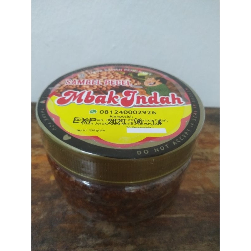 

bumbu pecel pedas 250 gr home made enak legit