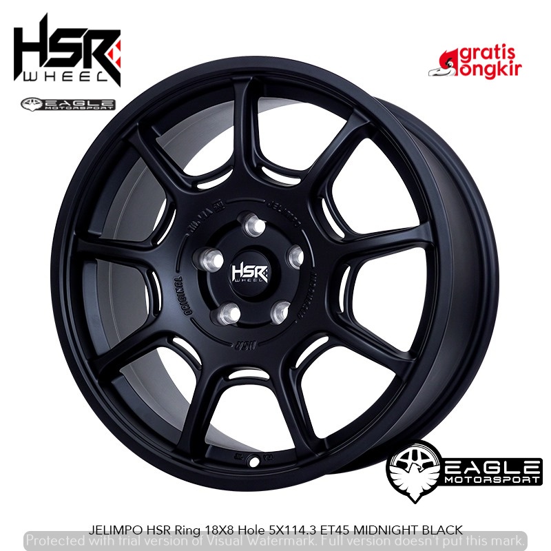Velg Mobil Ring18 HSR JELIMPO Untuk Innova Expander Brv Civic dll r18