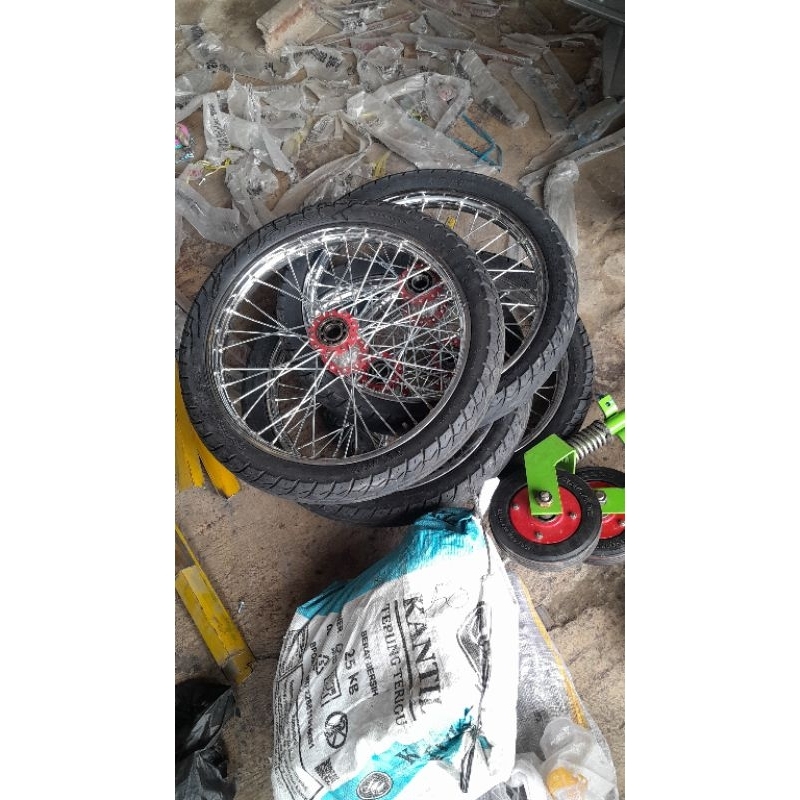 Roda Gerobak Jari Jari ring 17"/Roda Gerobak Bakso/Roda Gerobak Terlaris