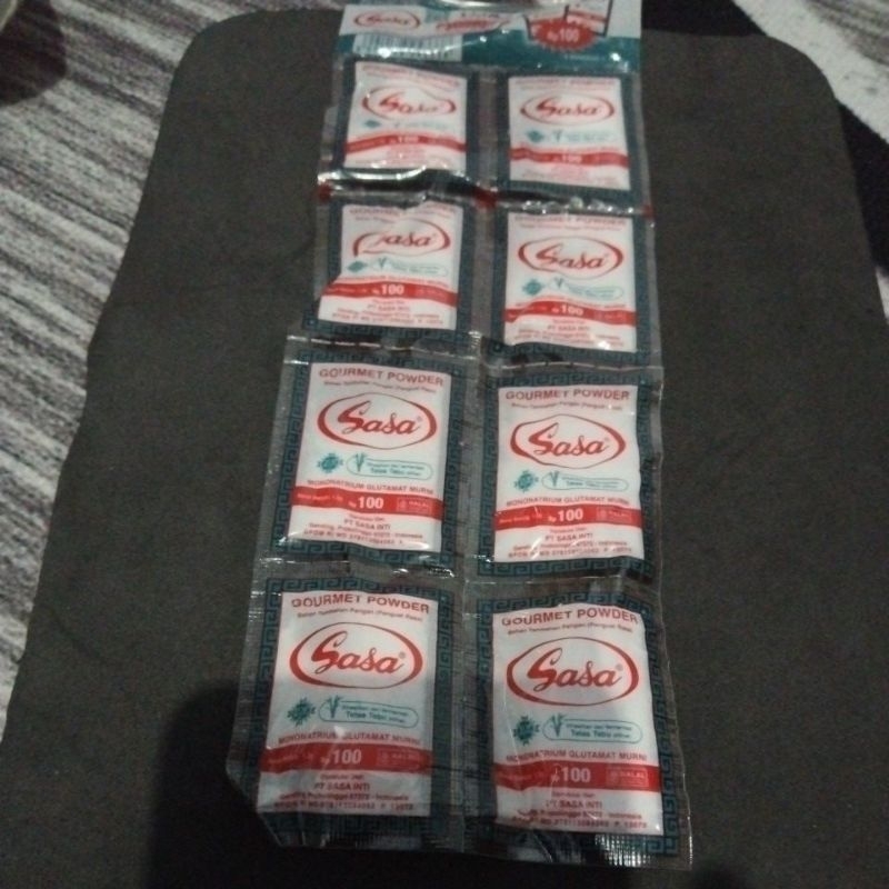 

Sasa MSG penyedap rasa R100 isi 8 sachet