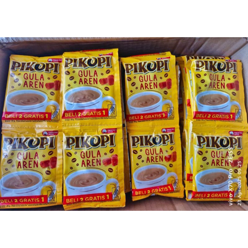 

PIKOPI GULA AREN ISI 15PCS KOPI YA KAPAL API ABC SUSU ISI 10PCS