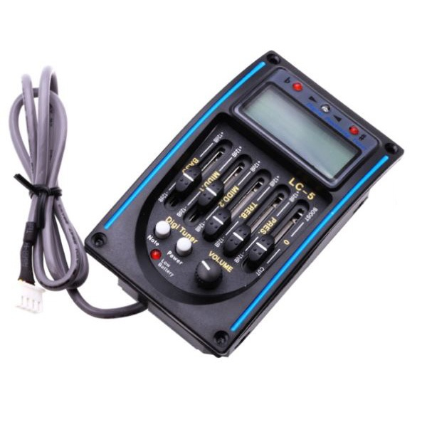 Preamp Amplifier Gitar EQ Tuner dengan Microphone Mic Smule