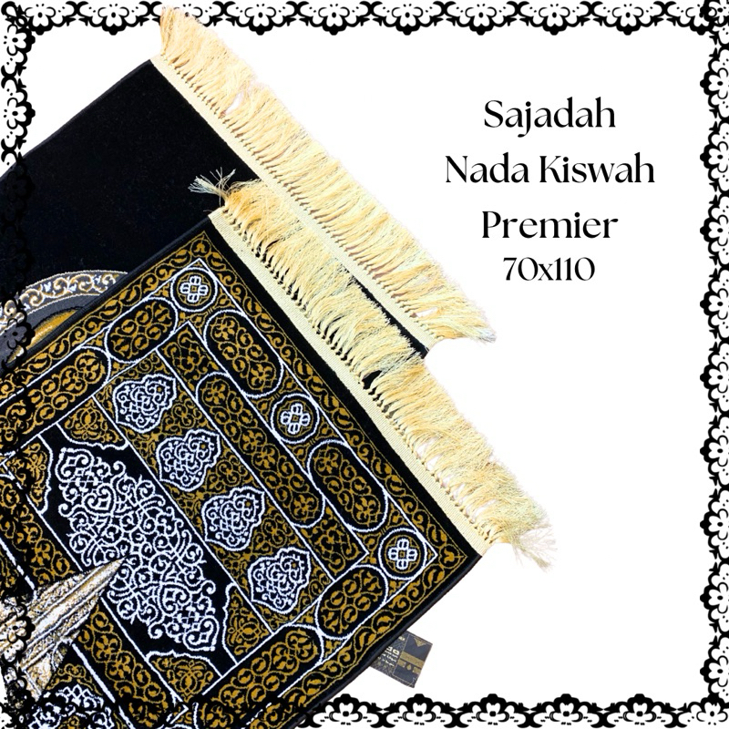 Sajadah Nada Kiswah/Sajadah Exlusive Karpet/Sajadah Motif Kiswah/Sajadah Tebal