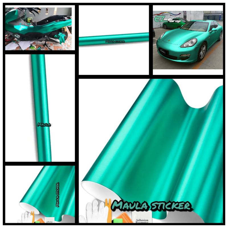 Skotlet Warna Hijau Tosca Metalik Doff Kualitas Premium Untuk Variasi Body Motor Atau Mobil